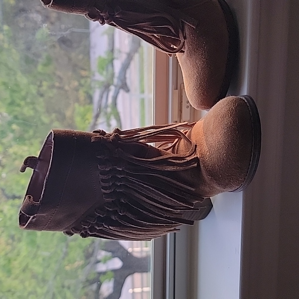 Sbicca fringe boots